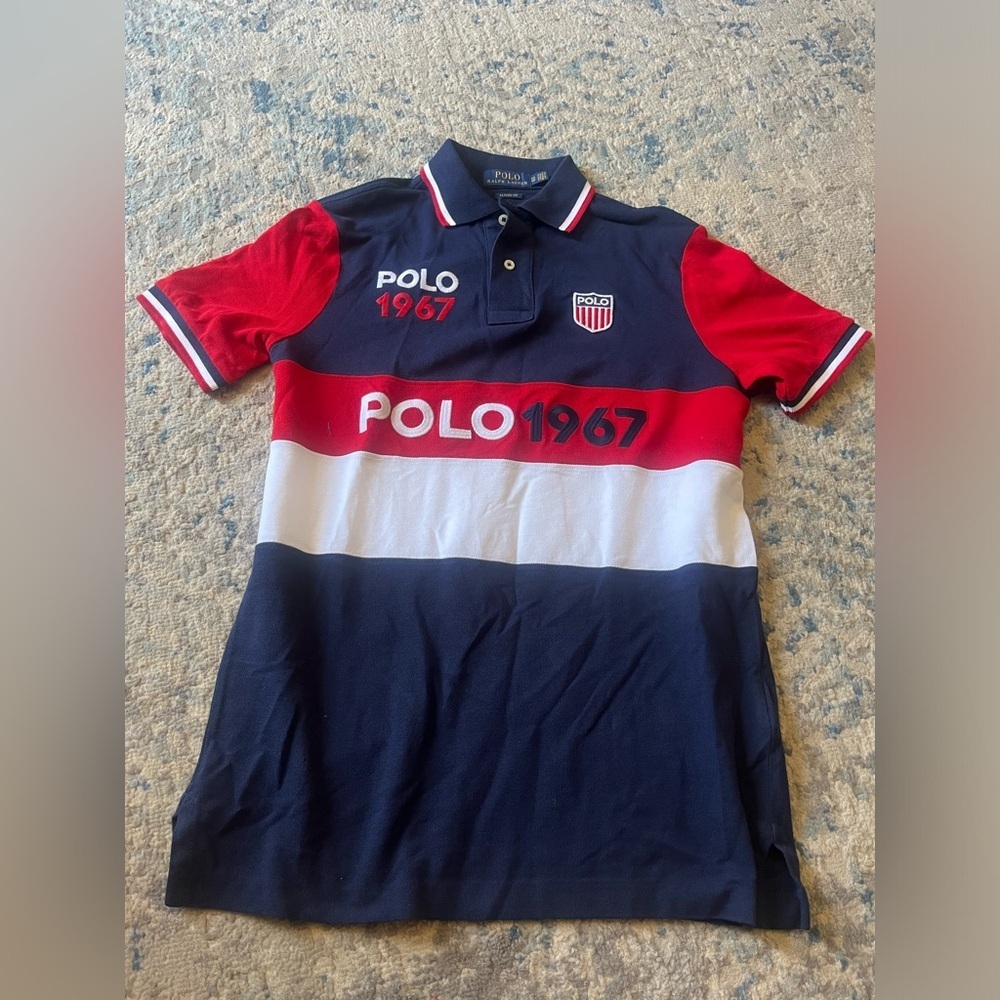 Ralph Lauren polo men’s polo shield 1967 Classic Fit Mesh Polo Shirt XS - Picture 3 of 4